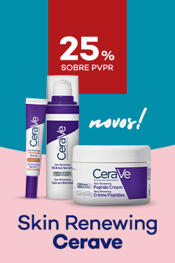 Nova gama Skin Renewing da marca Cerave com destaque promocional de 25% sobre pre&ccedil;o de Venda ao P&uacute;blico Recomendado